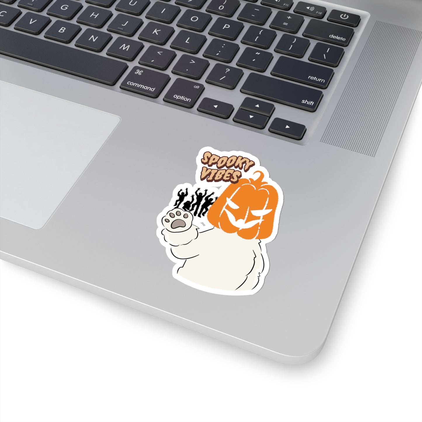 Cheeky Bichon Spooky Vibes Dog Kiss-cut Stickers