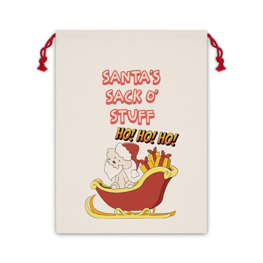 Santa's Sack O' Stuff Dog Lover Gift Bag