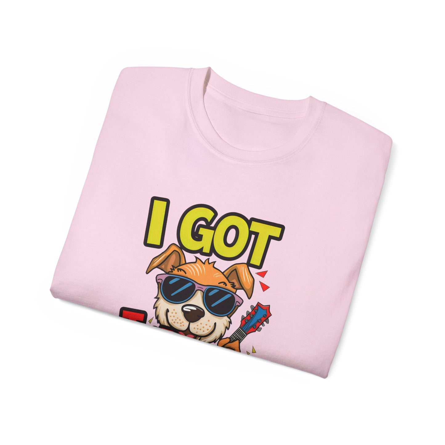 Cute Funny Dog Cartoon I Got That Dog in Me Meme Unisex Organic T-Shirt