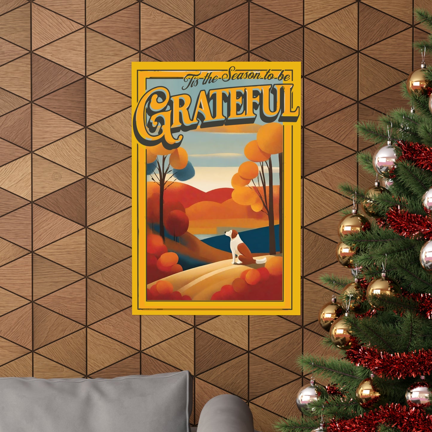 Tis the Season to be Grateful Thanksgiving Matte Vertical Posters