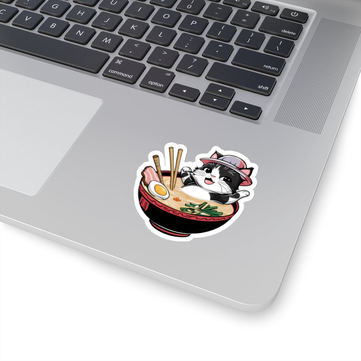 Cute Cartoon Cat Ramen Kiss-cut Stickers