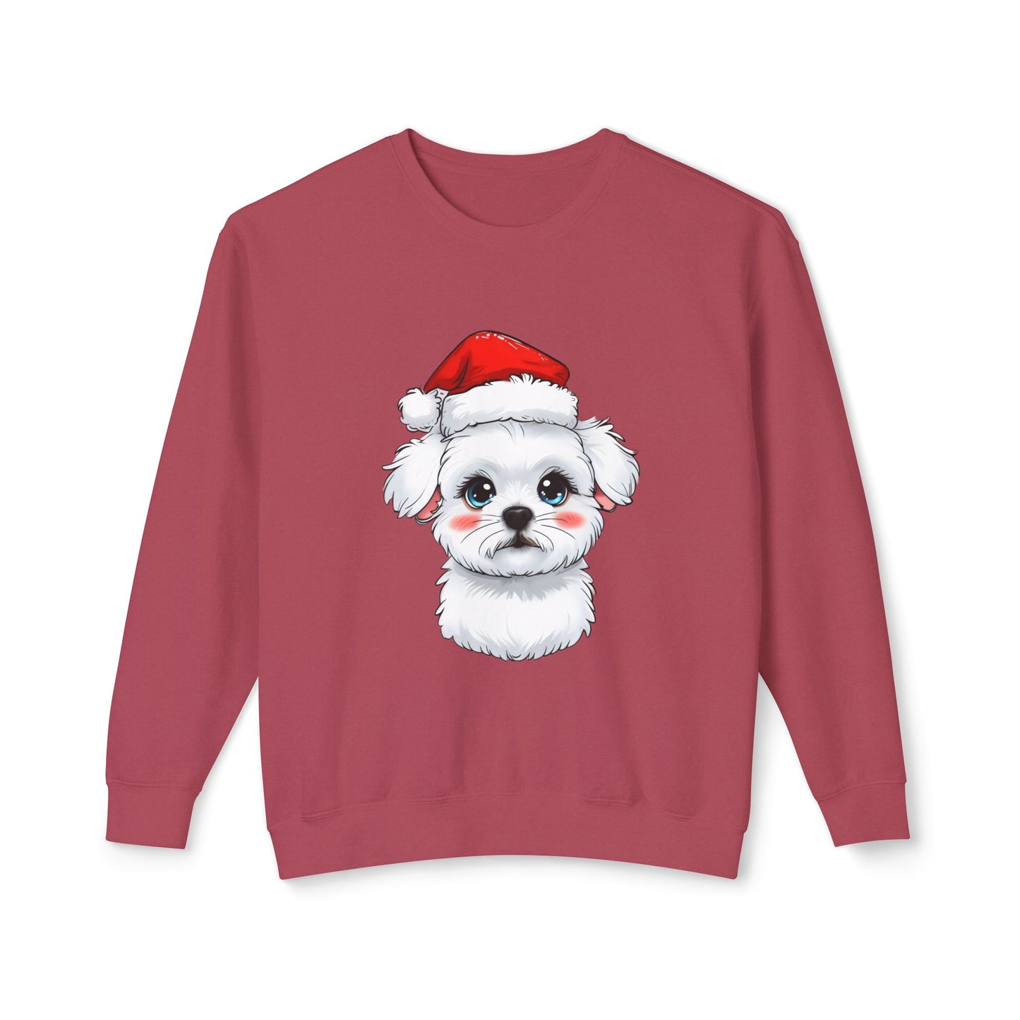 Cute Dog Cartoon Bichon Frise Christmas Sweatshirt