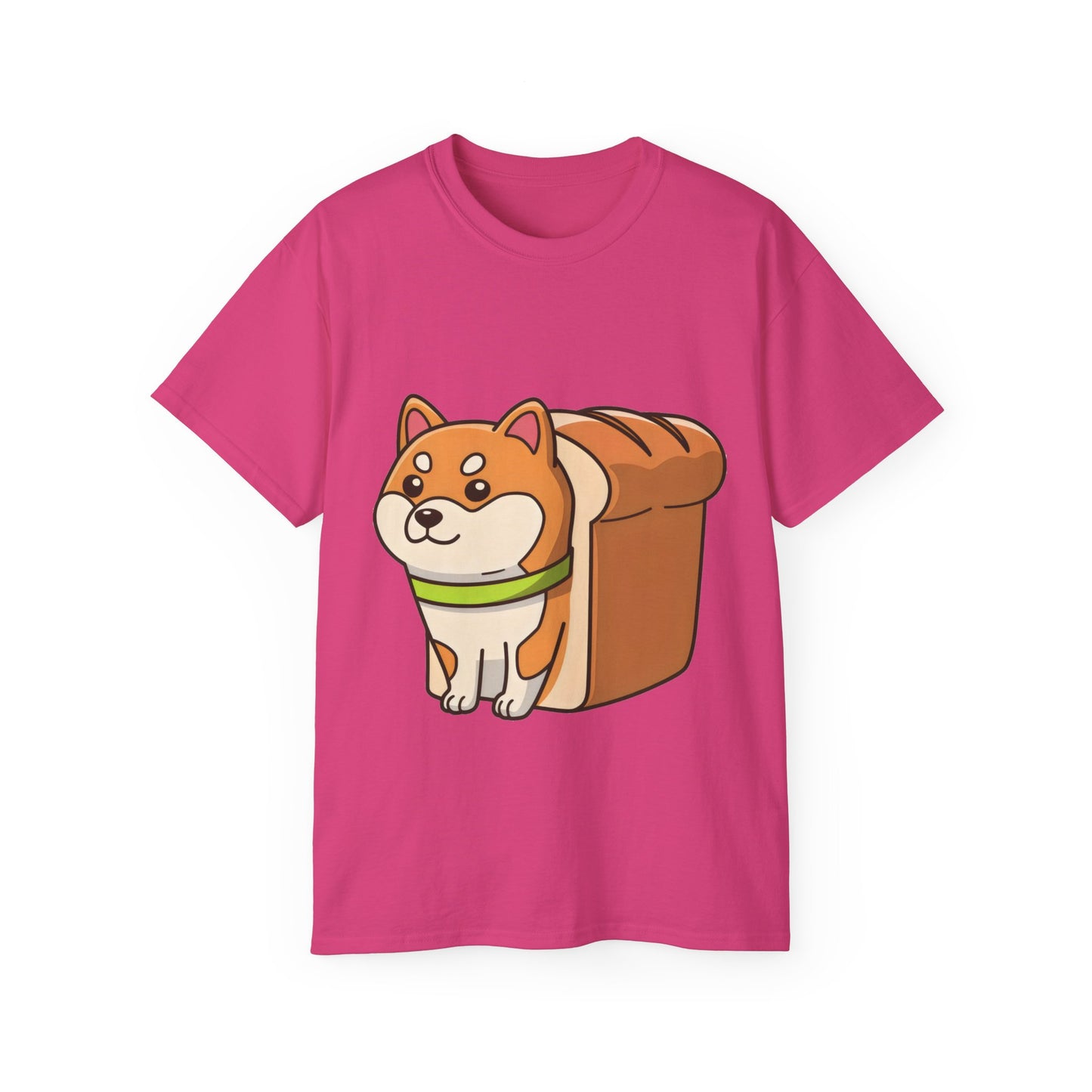 Cute Funny Dog Cartoon Shiba Bread Loaf Unisex Tee Shirt