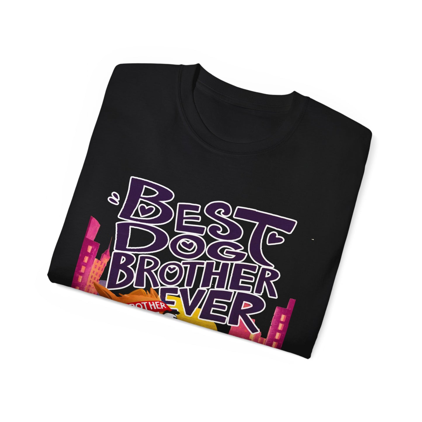 Cute Cartoon Meme Best Dog Brother Ever Organic T-Shirt