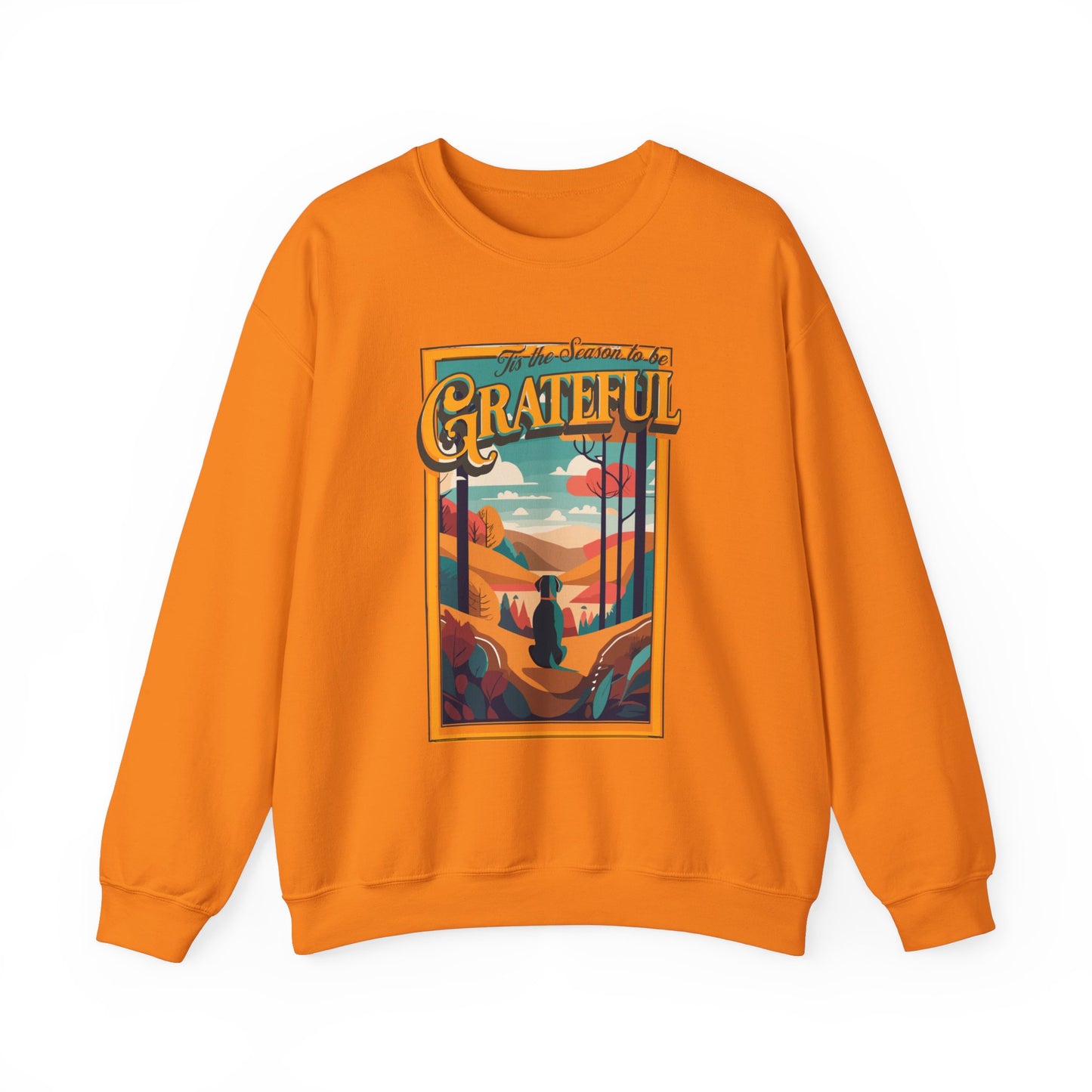 Tis the Season to be Grateful Thanksgiving Unisex Crewneck Sweatshirt