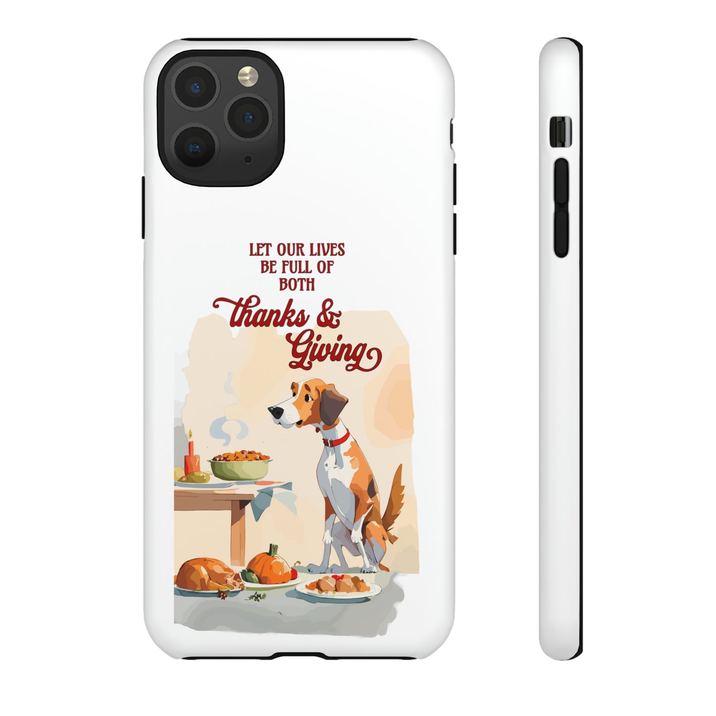 Cute Dog Lover Thanksgiving Tough Cases