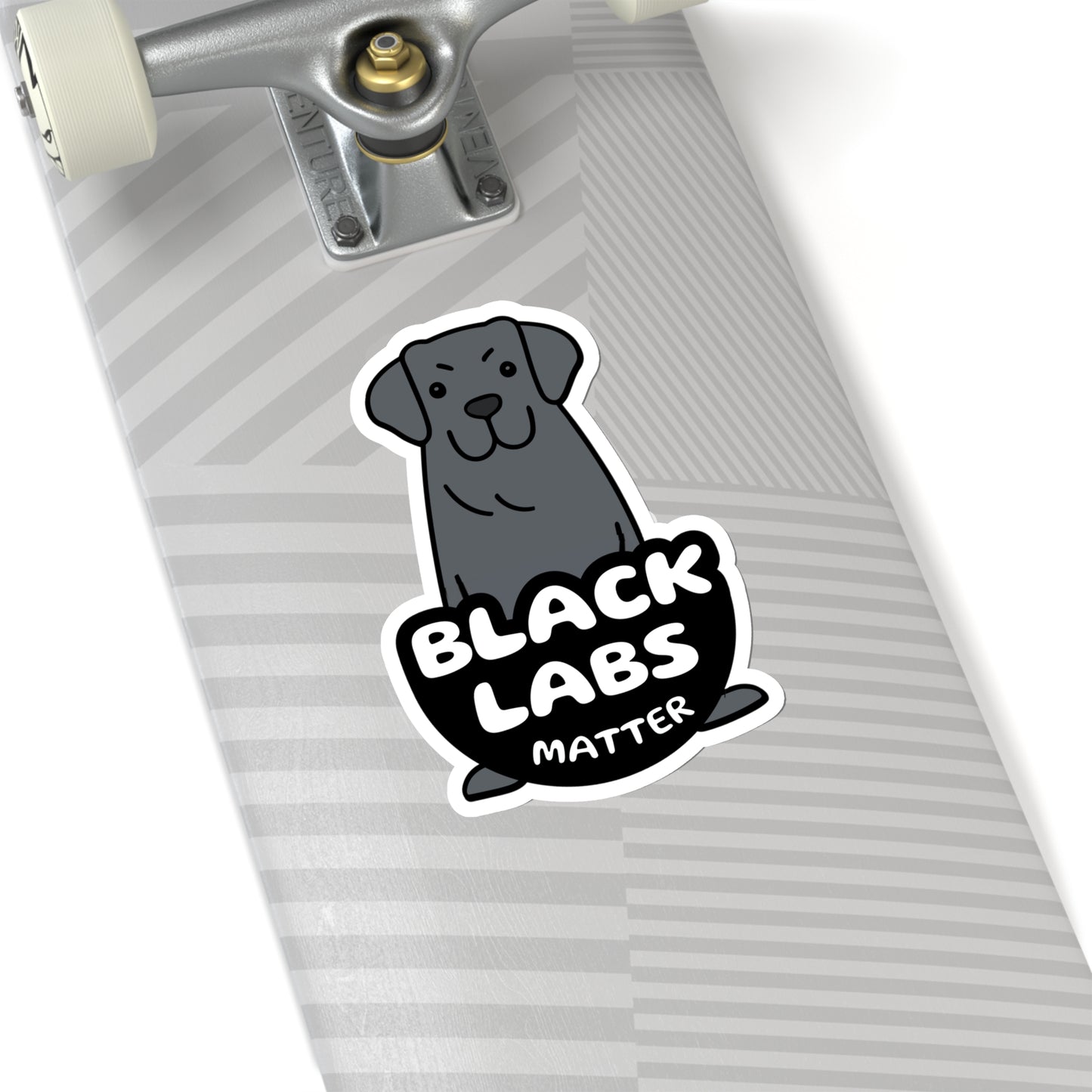 Cute Black Labs Matter Kiss-cut Stickers