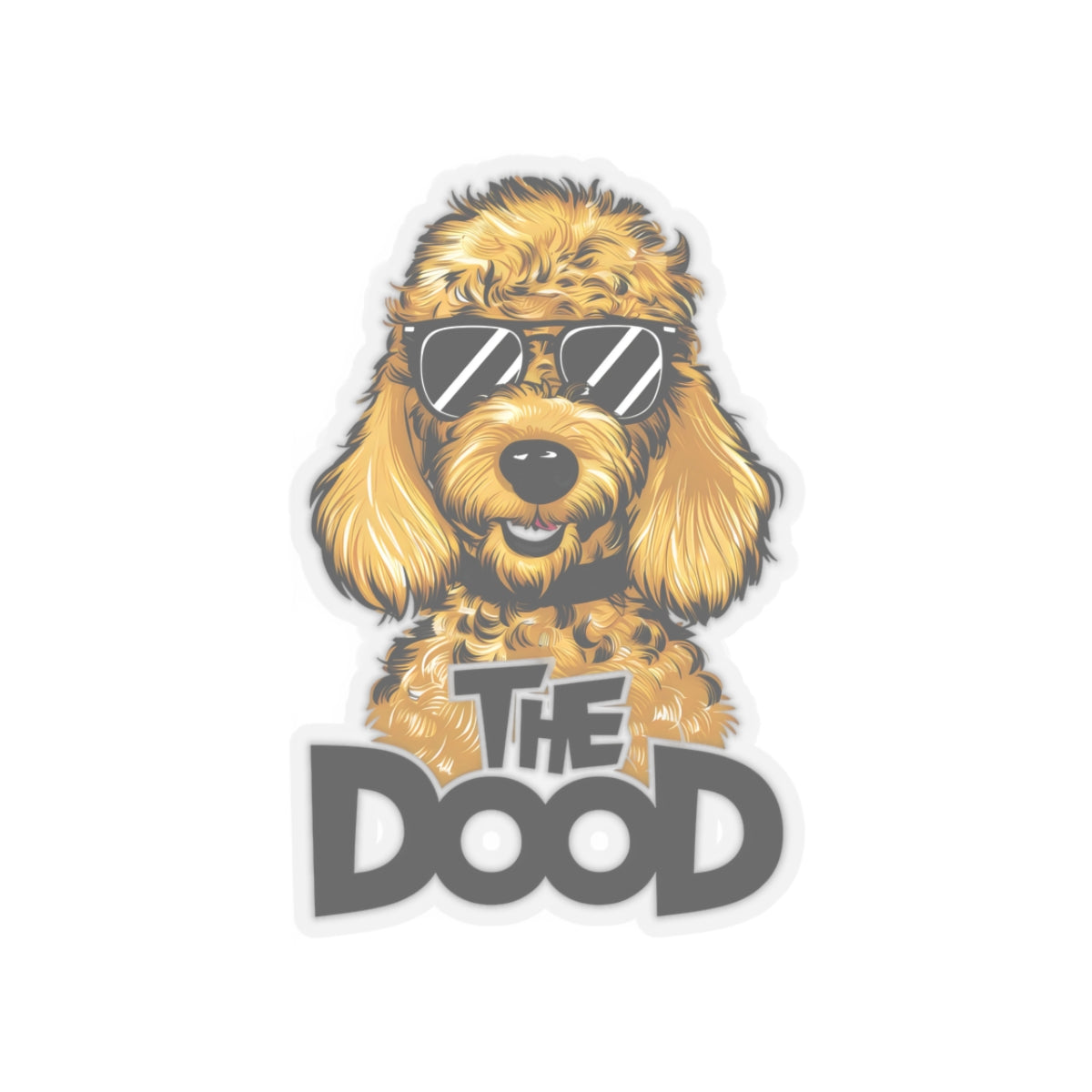 Cute Funny Dog Cartoon The Dood Kiss-cut Stickers