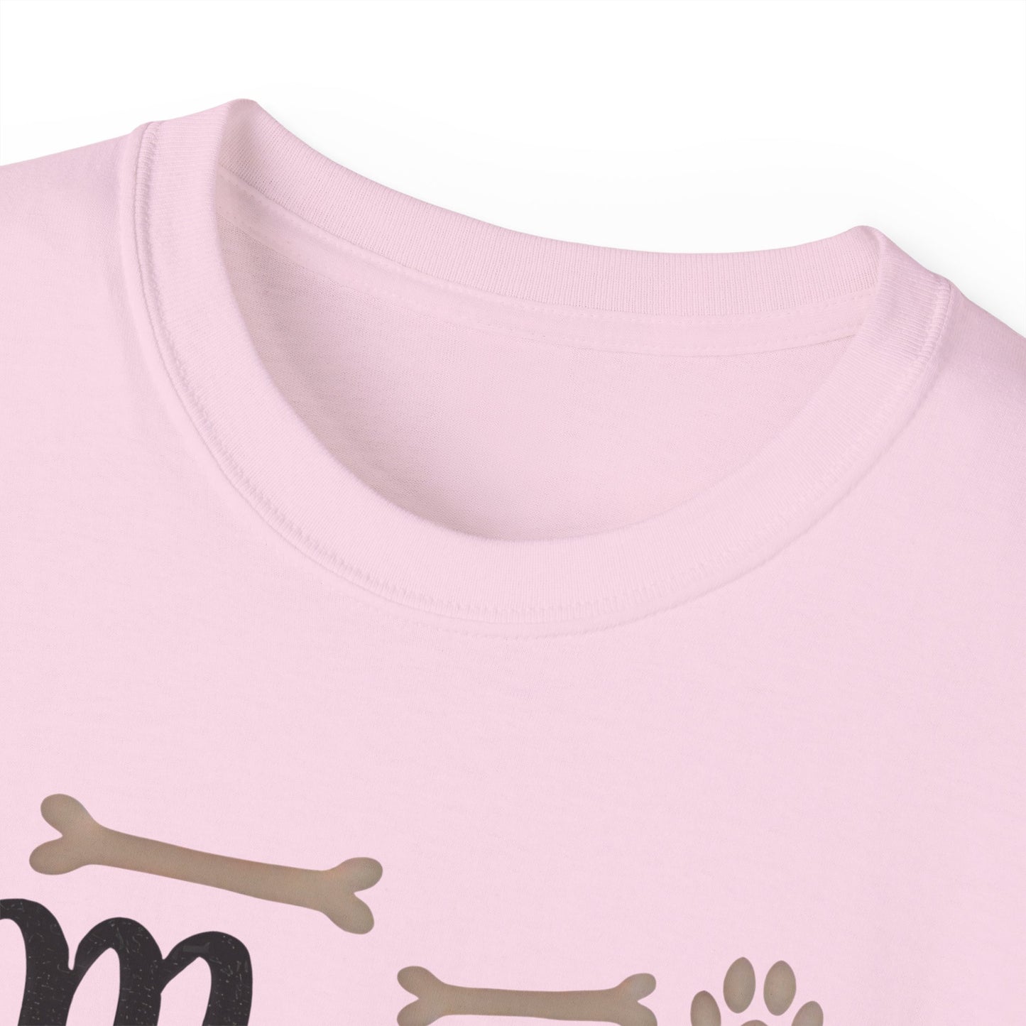 Cute Mama of the Birthday Girl Paw Print Organic T-Shirt