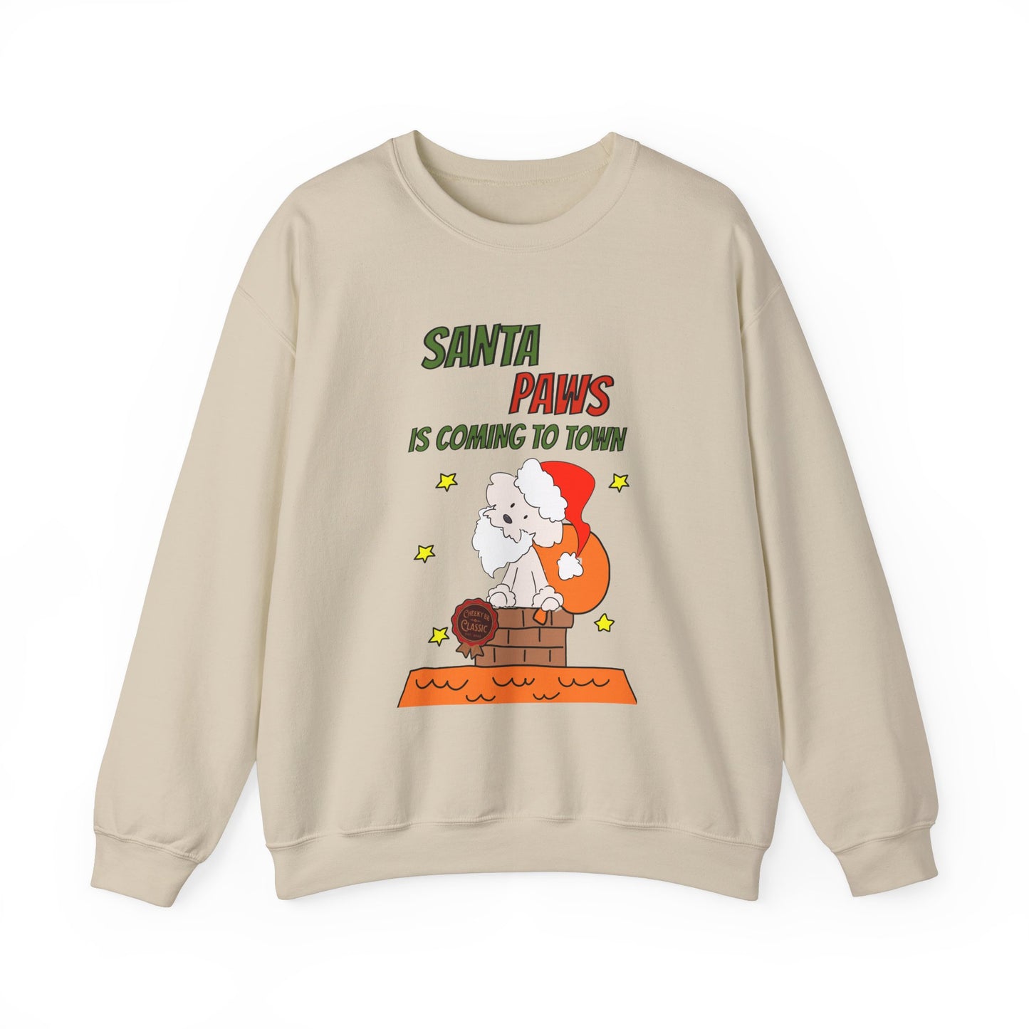 Santa Paws is Coming to Town Unisex Crewneck Sweatshirt