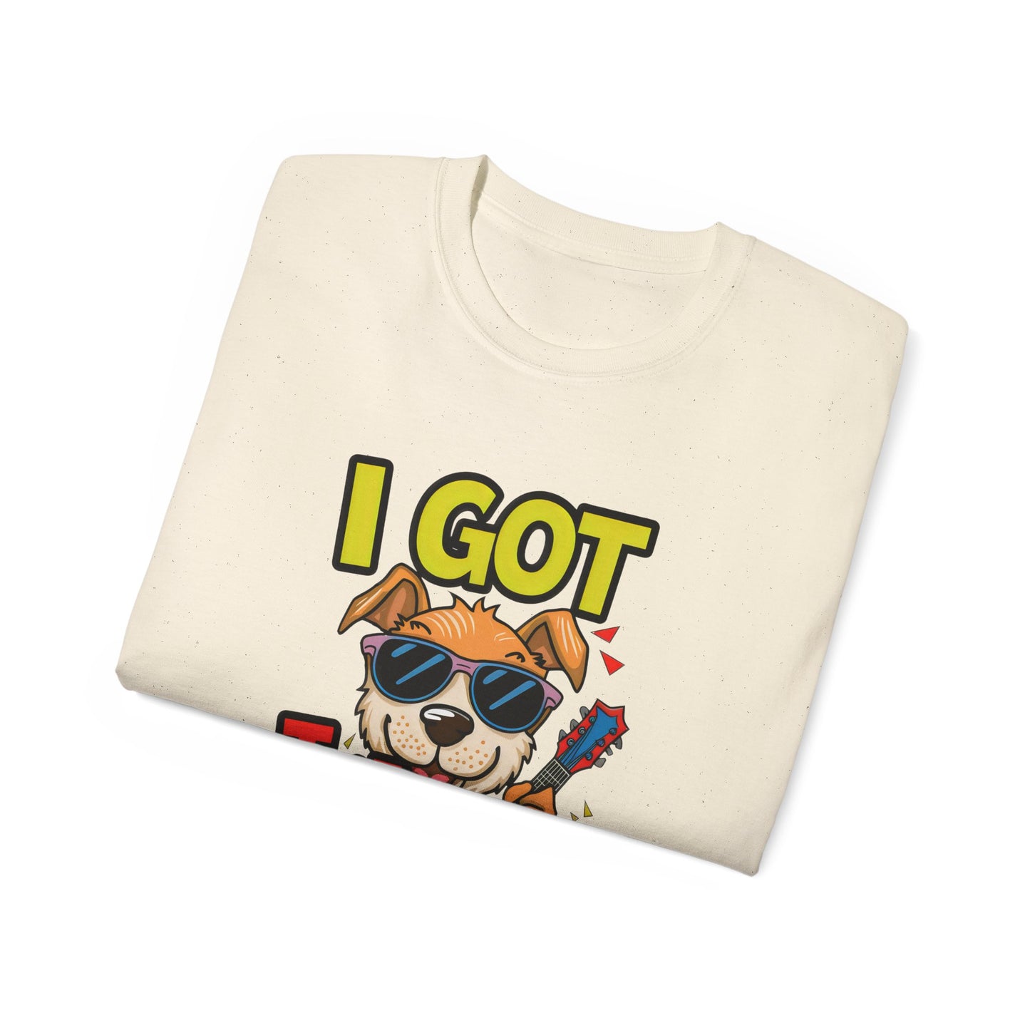 Cute Funny Dog Cartoon I Got That Dog in Me Meme Unisex Organic T-Shirt