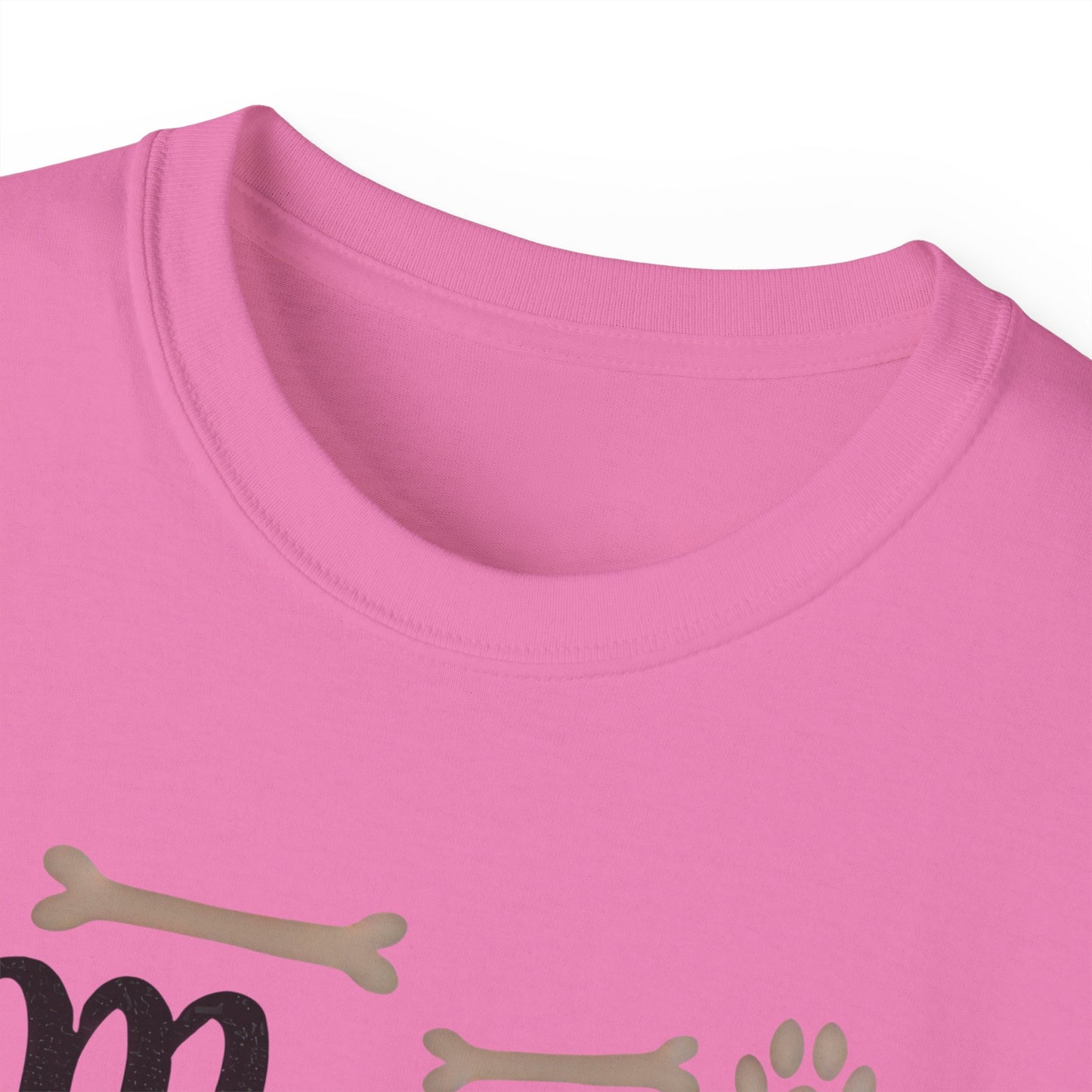 Cute Mama of the Birthday Girl Paw Print Organic T-Shirt