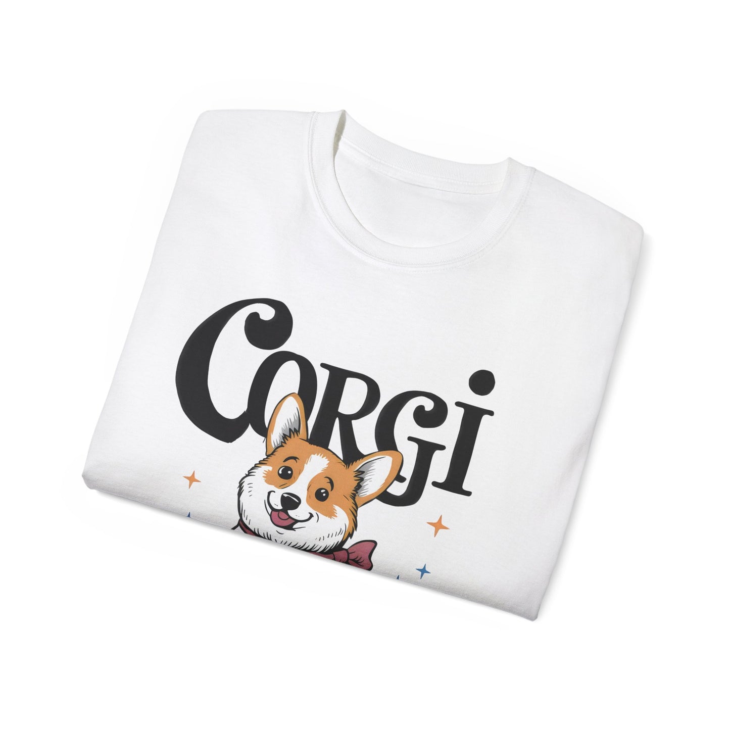 Cute Dog Cartoon Corgi Mama Organic T-Shirt