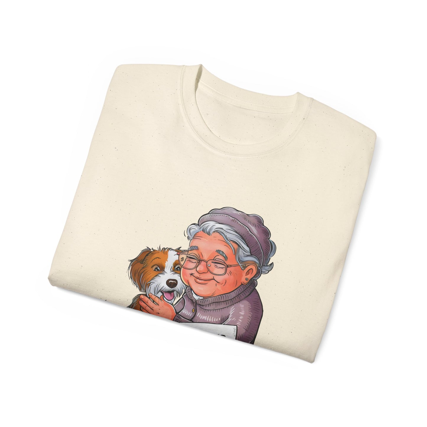 Cute Cartoon Retired Promoted to Stay at Home Dog Mom Organic T-Shirt