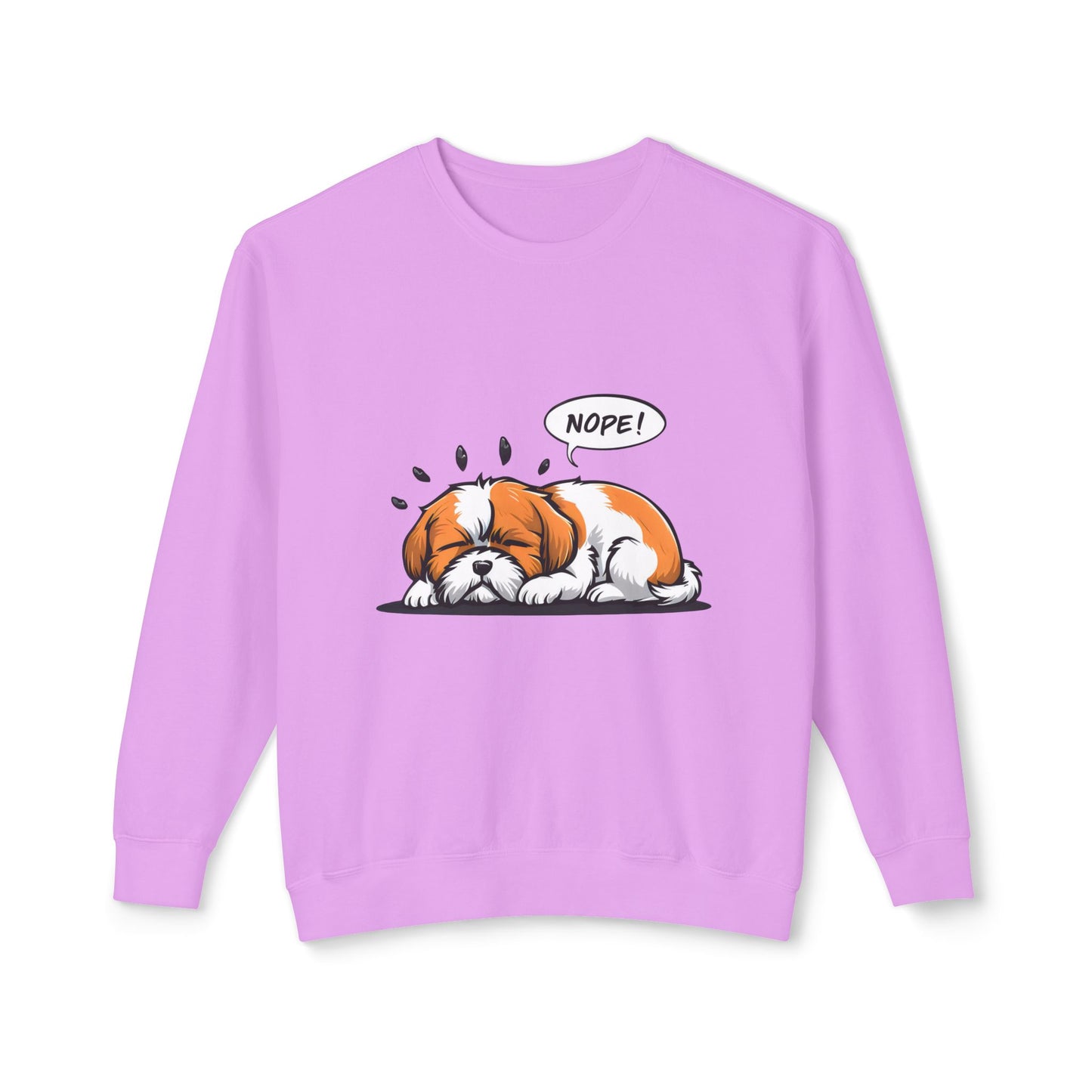 Cute Dog Cartoon Nope Meme Sweatshirt