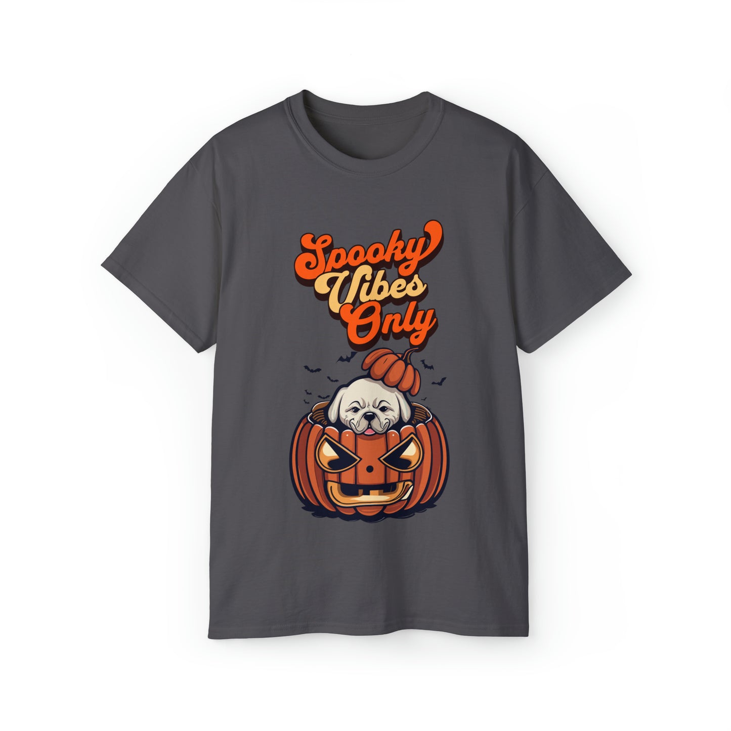 Cute Spooky Vibes Only Unisex Organic T-Shirt