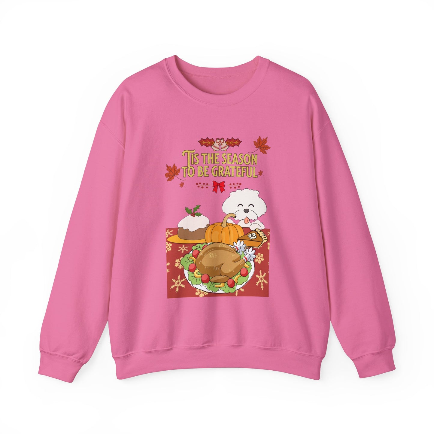 Tis the Season to be Grateful Thanksgiving Unisex Crewneck Sweatshirt