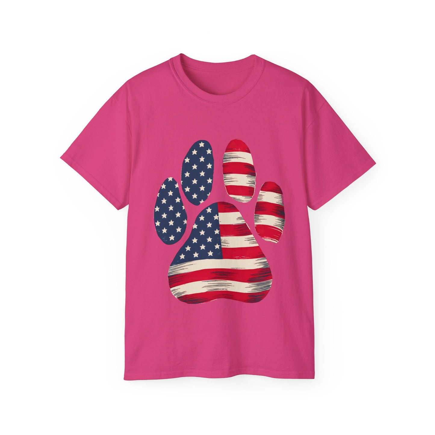 Paw Print Fourth of July Organic T-Shirt