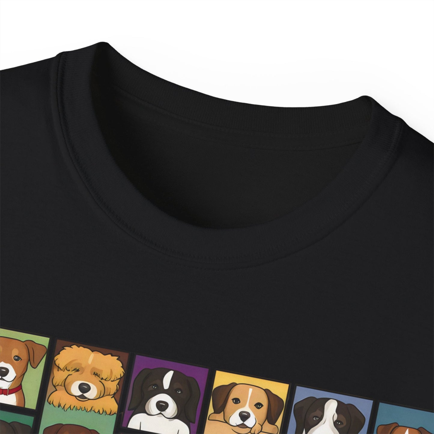 Cute Dog Cartoon Rescued is My Favorite Breed Unisex Organic T-Shirt