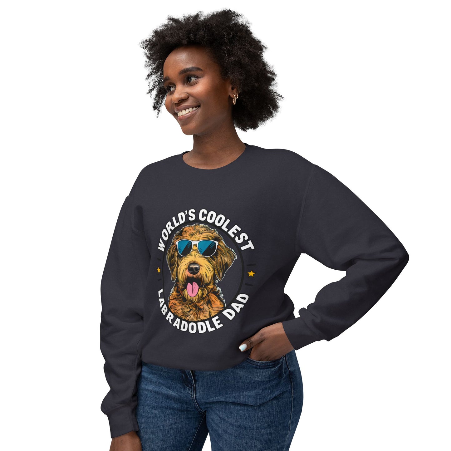 Cute Funny Labradoodle Dad Meme Sweatshirt