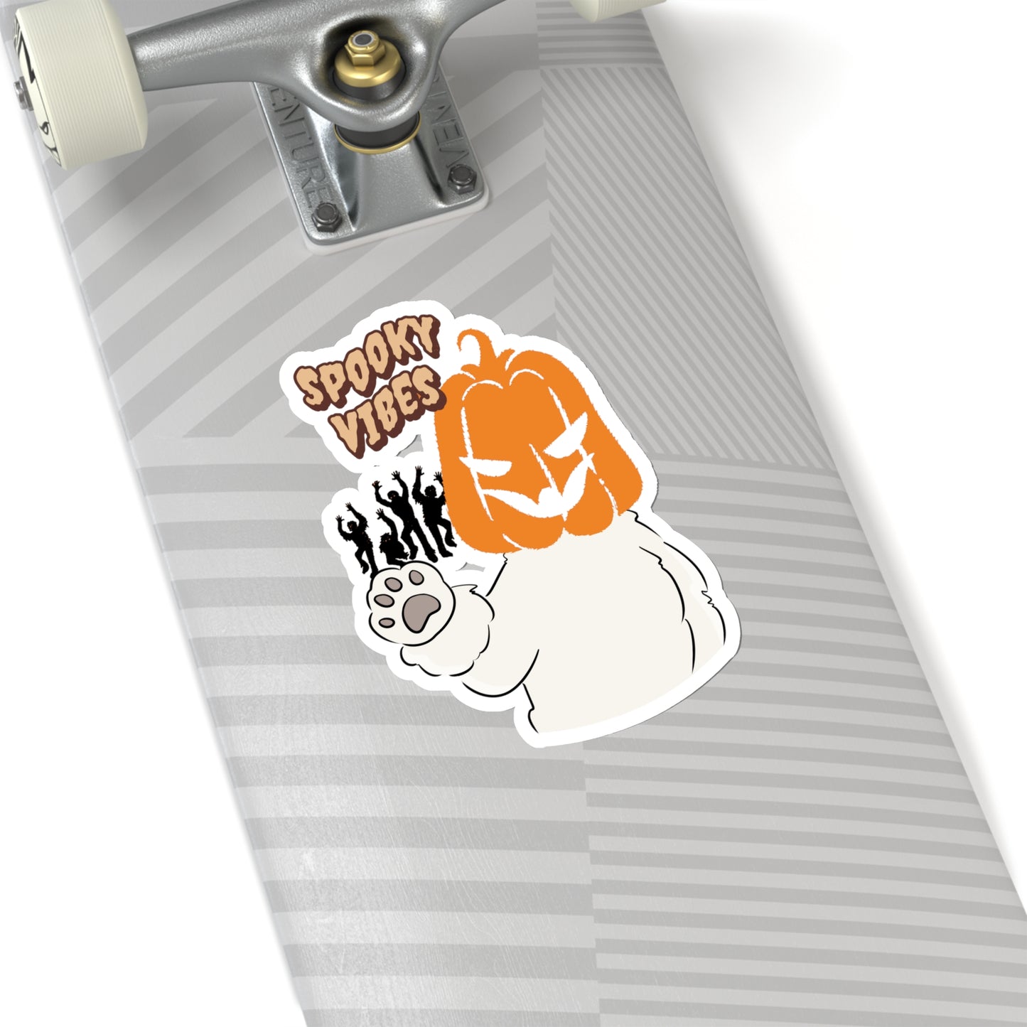 Cheeky Bichon Spooky Vibes Dog Kiss-cut Stickers