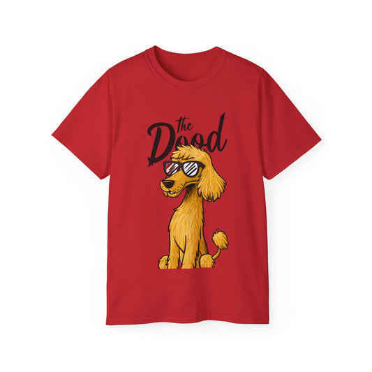 Cute Funny Dog Cartoon The Dood Unisex Organic T-Shirt