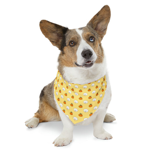 Cheeky Bichon Cute Halloween Dog Pattern Pet Bandana Collar