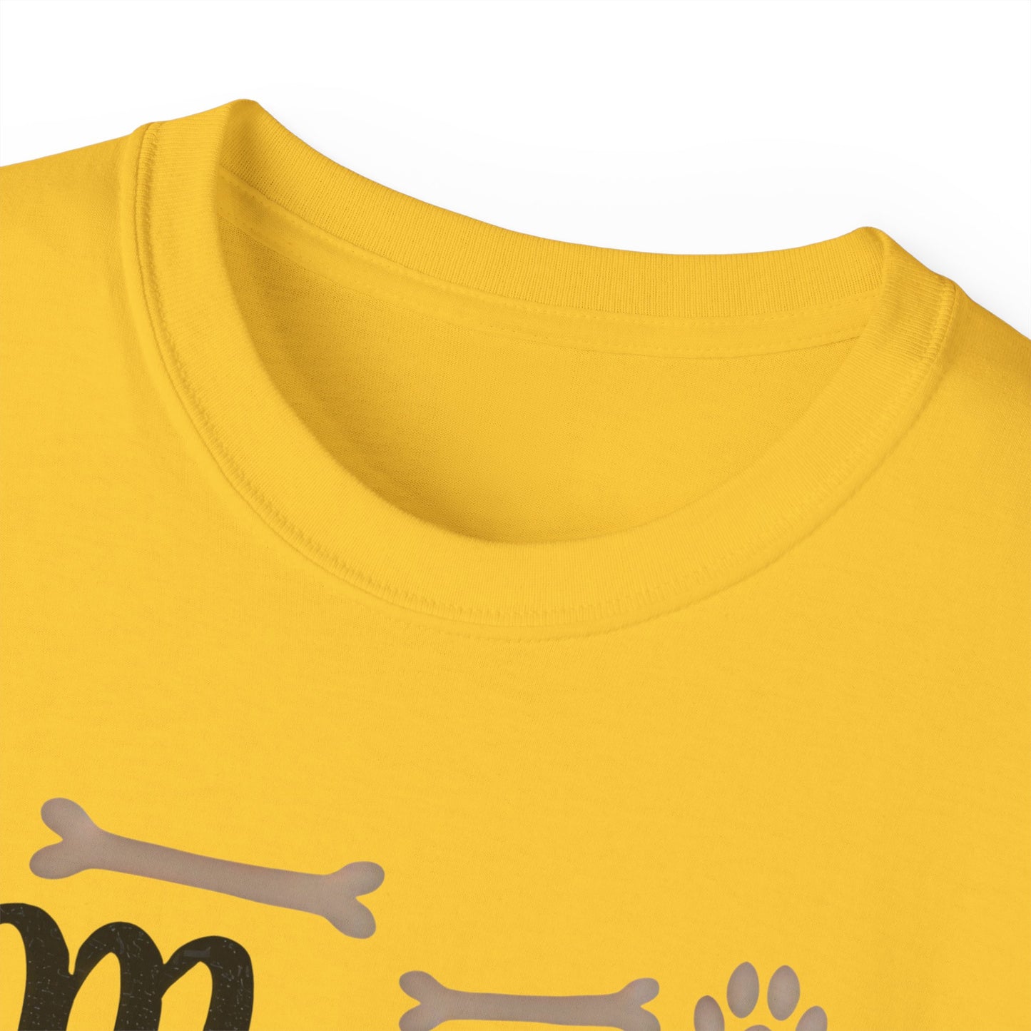 Cute Mama of the Birthday Girl Paw Print Organic T-Shirt