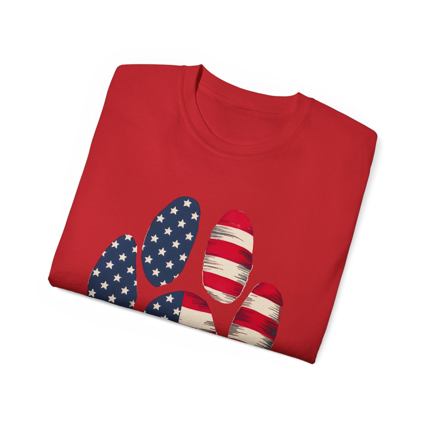 Paw Print Fourth of July Organic T-Shirt