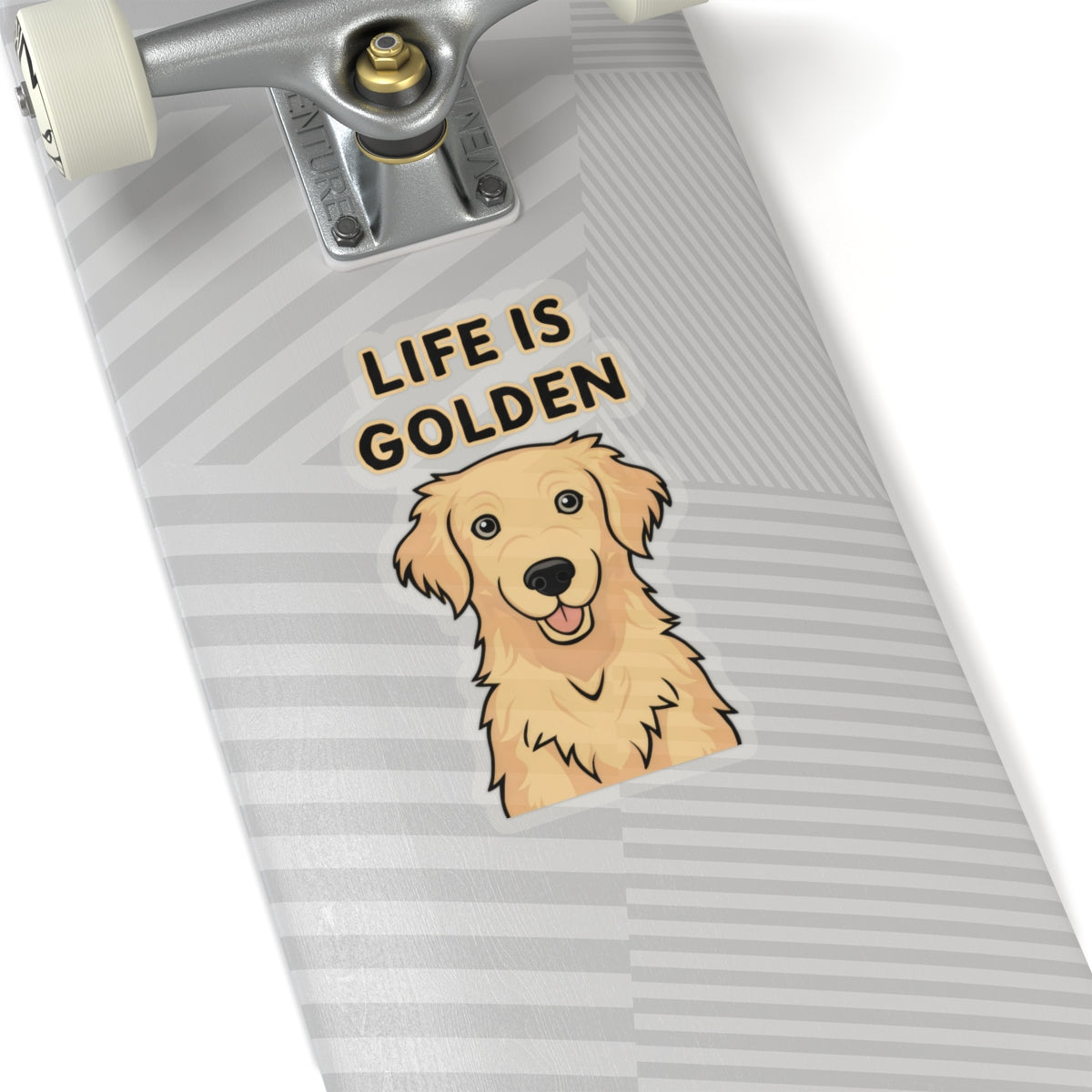 Cute Dog Cartoon Life is Golden Kiss-cut Stickers