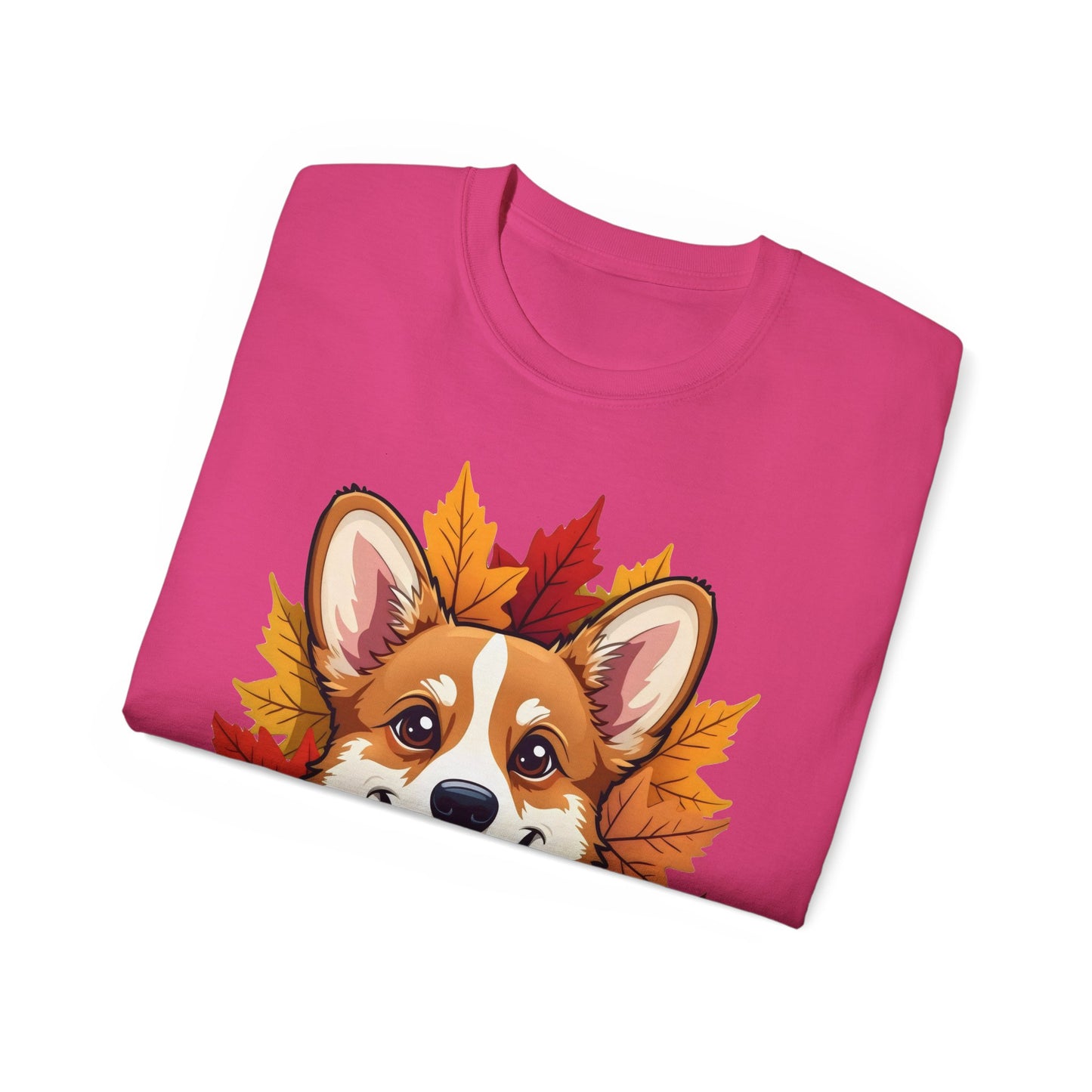 Cute Dog Cartoon Corgi Fall Tee