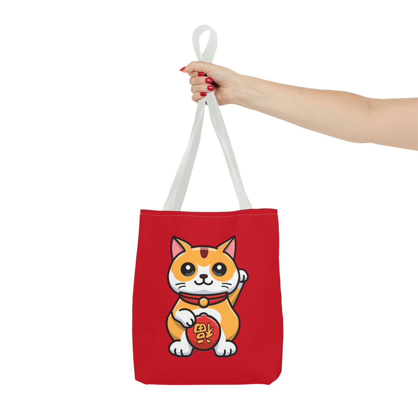 Cute Japanese Lucky Cat Cartoon Chinese New Year Tote Bag