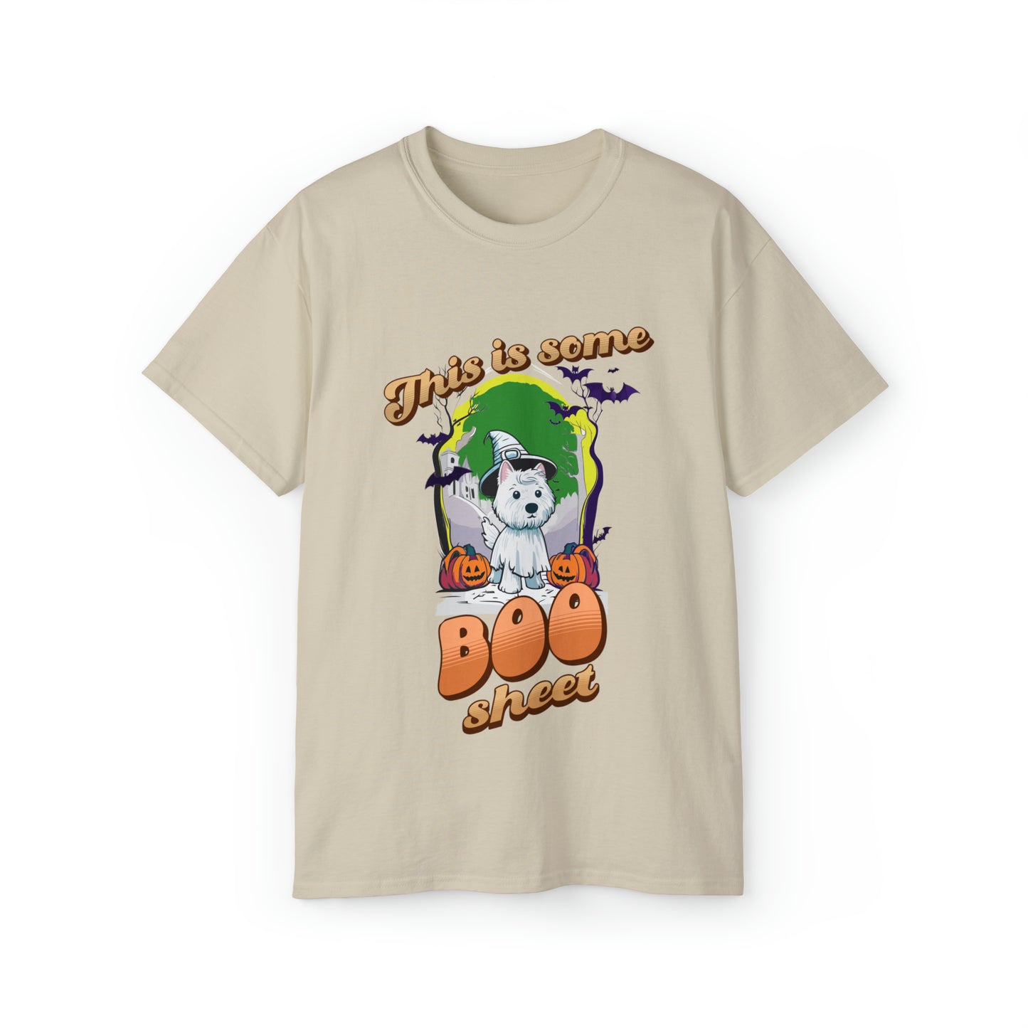 Cute Funny This is Some Boo Sheet Unisex Organic T-Shirt