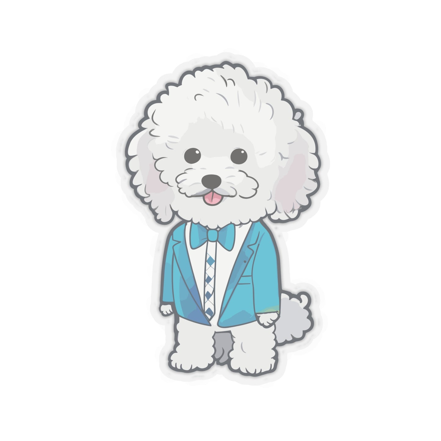 Dog in a Suit Kiss-Cut Stickers