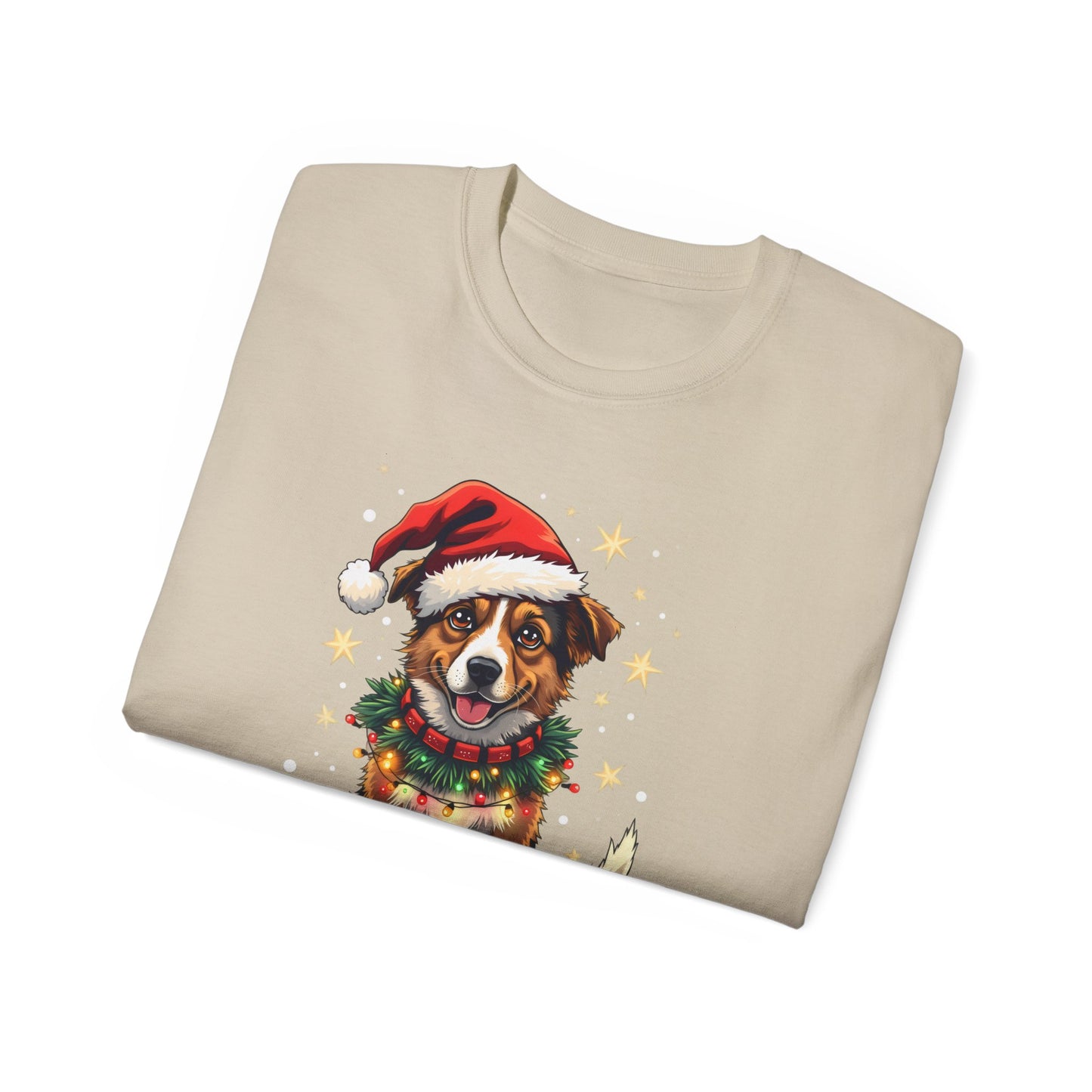 Cute Dog Cartoon Most Likely to Decorate Her Dog Jack Russell Terrier Unisex Organic T-Shirt