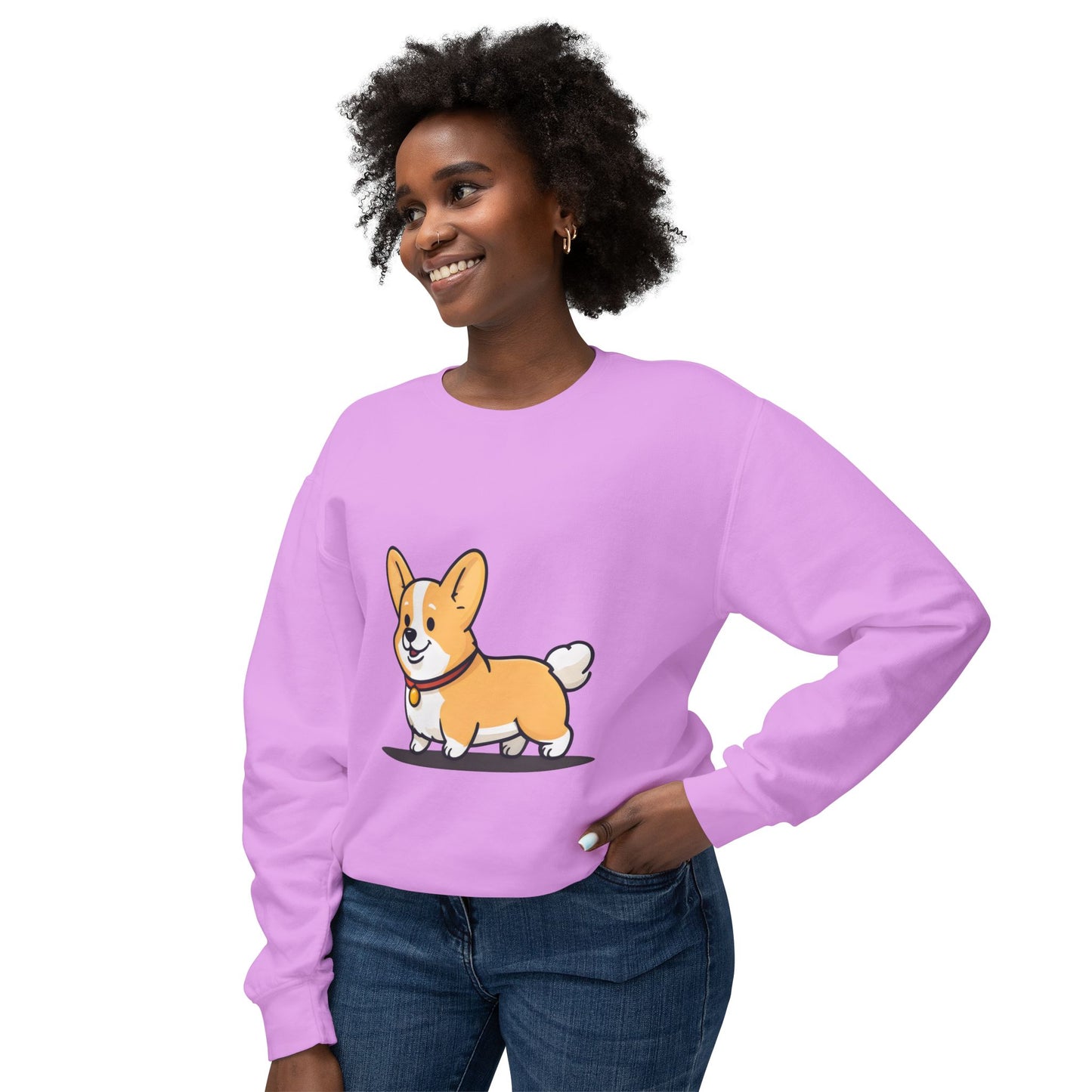 Cute Corgi Dog Cartoon Sweatshirt