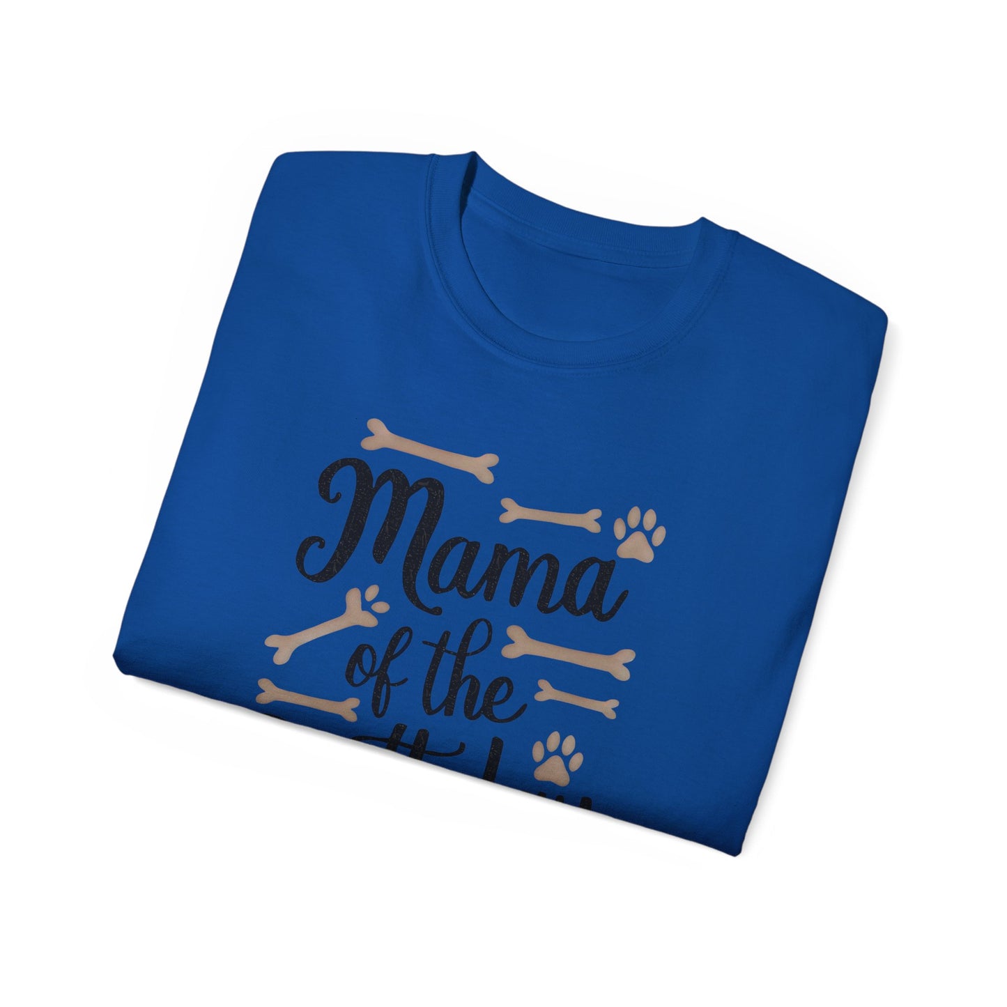 Cute Mama of the Birthday Girl Paw Print Organic T-Shirt