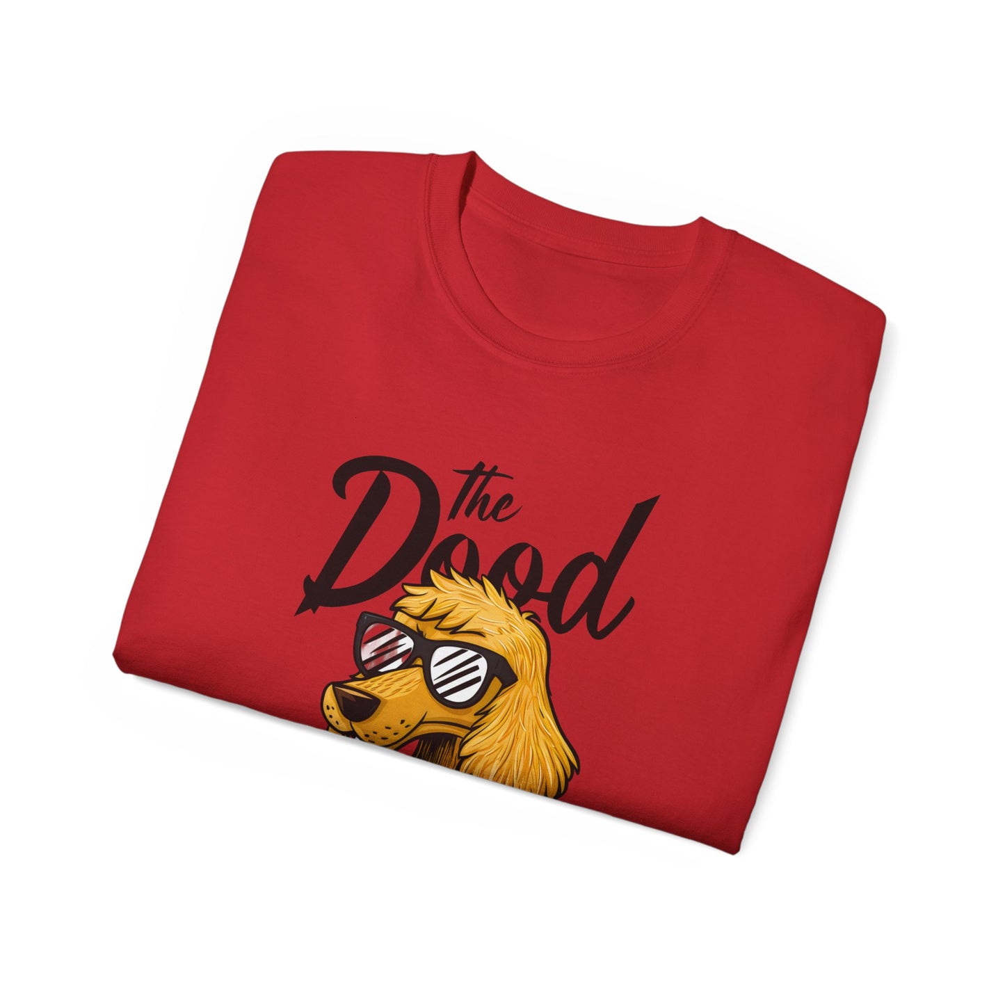 Cute Funny Dog Cartoon The Dood Unisex Organic T-Shirt