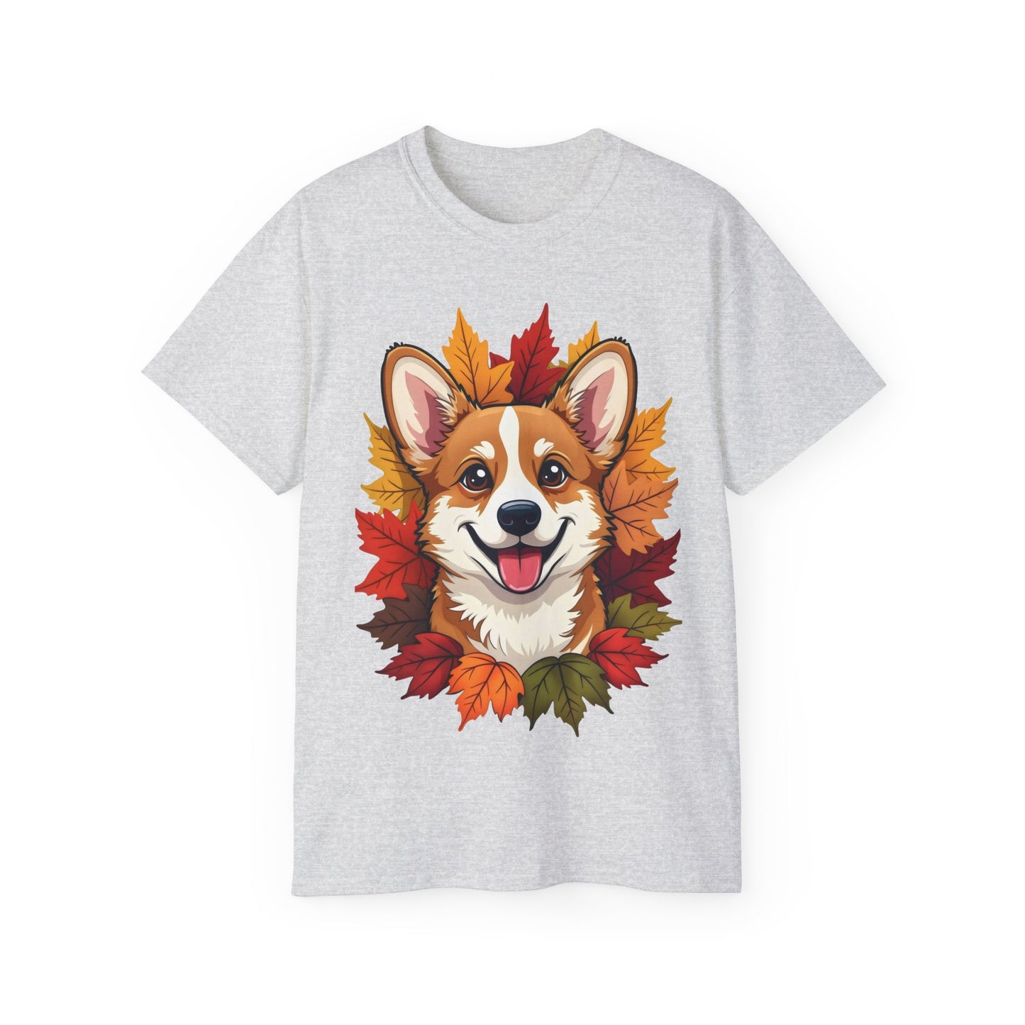 Cute Dog Cartoon Corgi Fall Tee