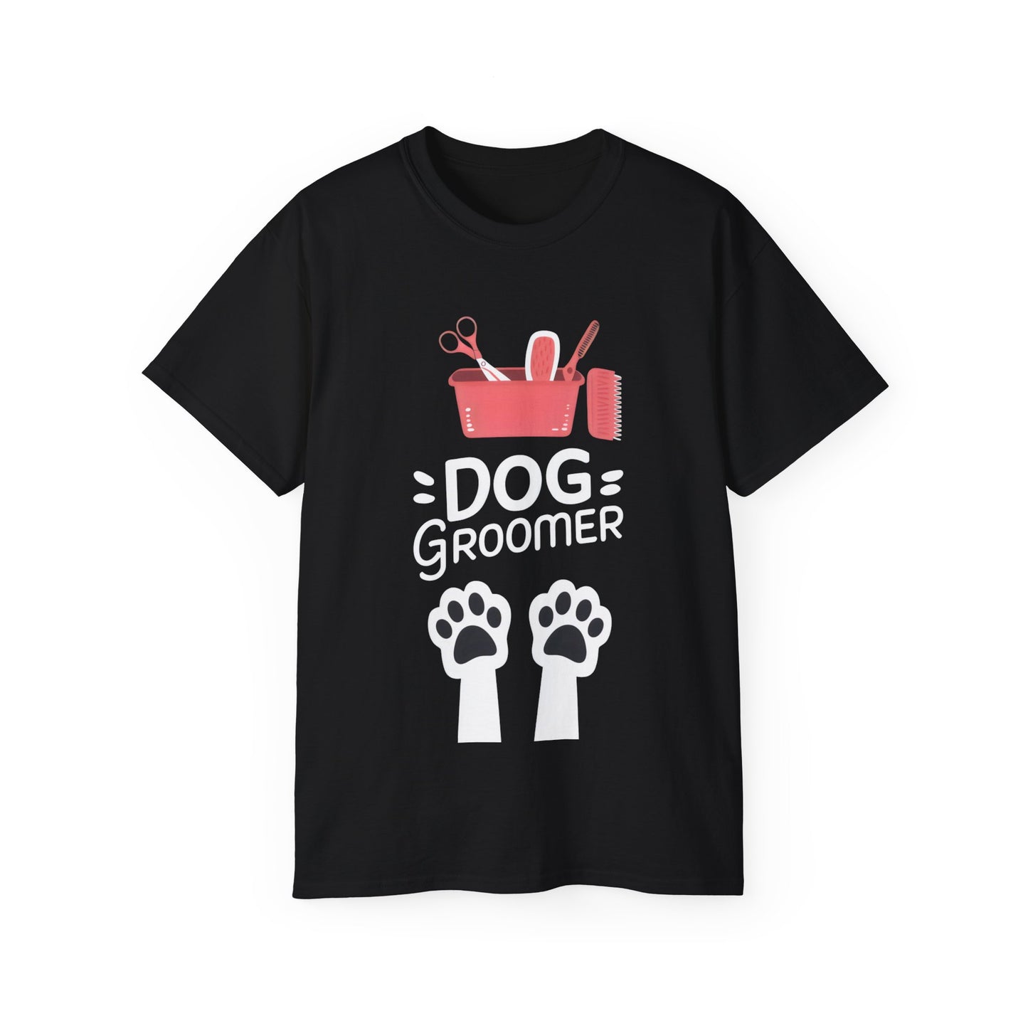 Cute Dog Groomer Unisex Organic T-Shirt