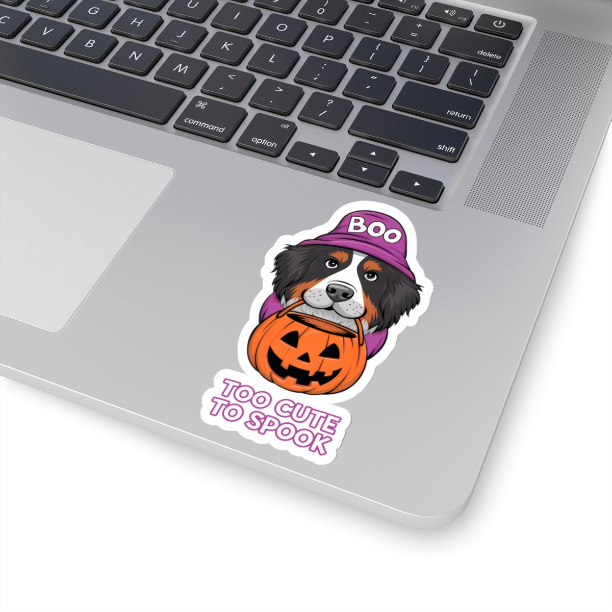 Dog Cartoon Too Cute to Spook Kiss-cut Stickers