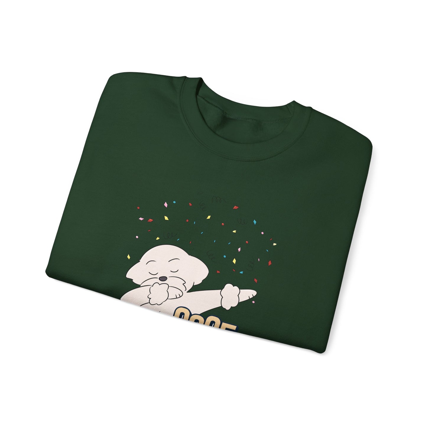 Cheeky Bichon Cute Let's Celebrate 2025 Unisex Crewneck Sweatshirt