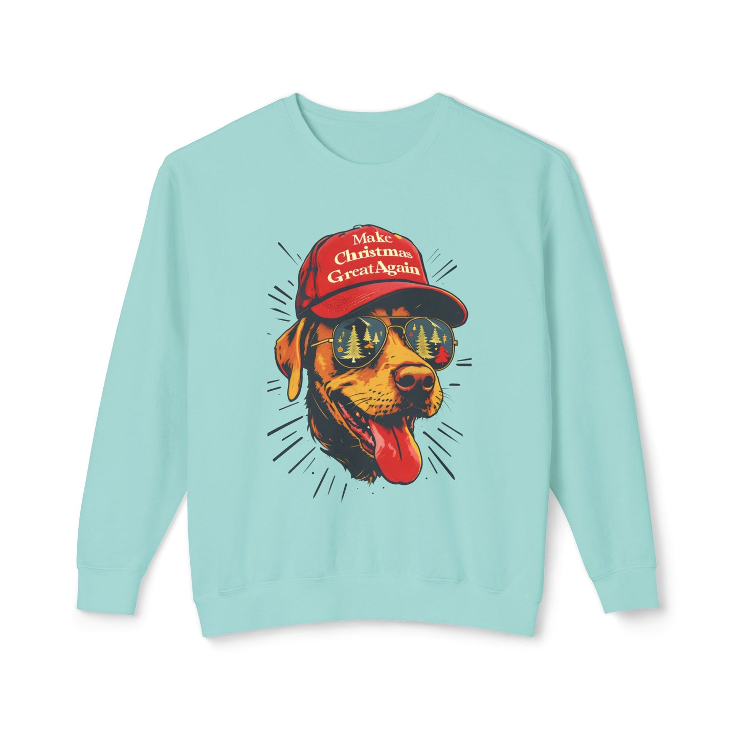 Funny Make Christmas Great Again Dog Lover Sweatshirt