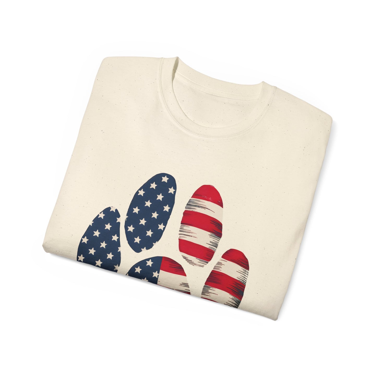 Paw Print Fourth of July Organic T-Shirt