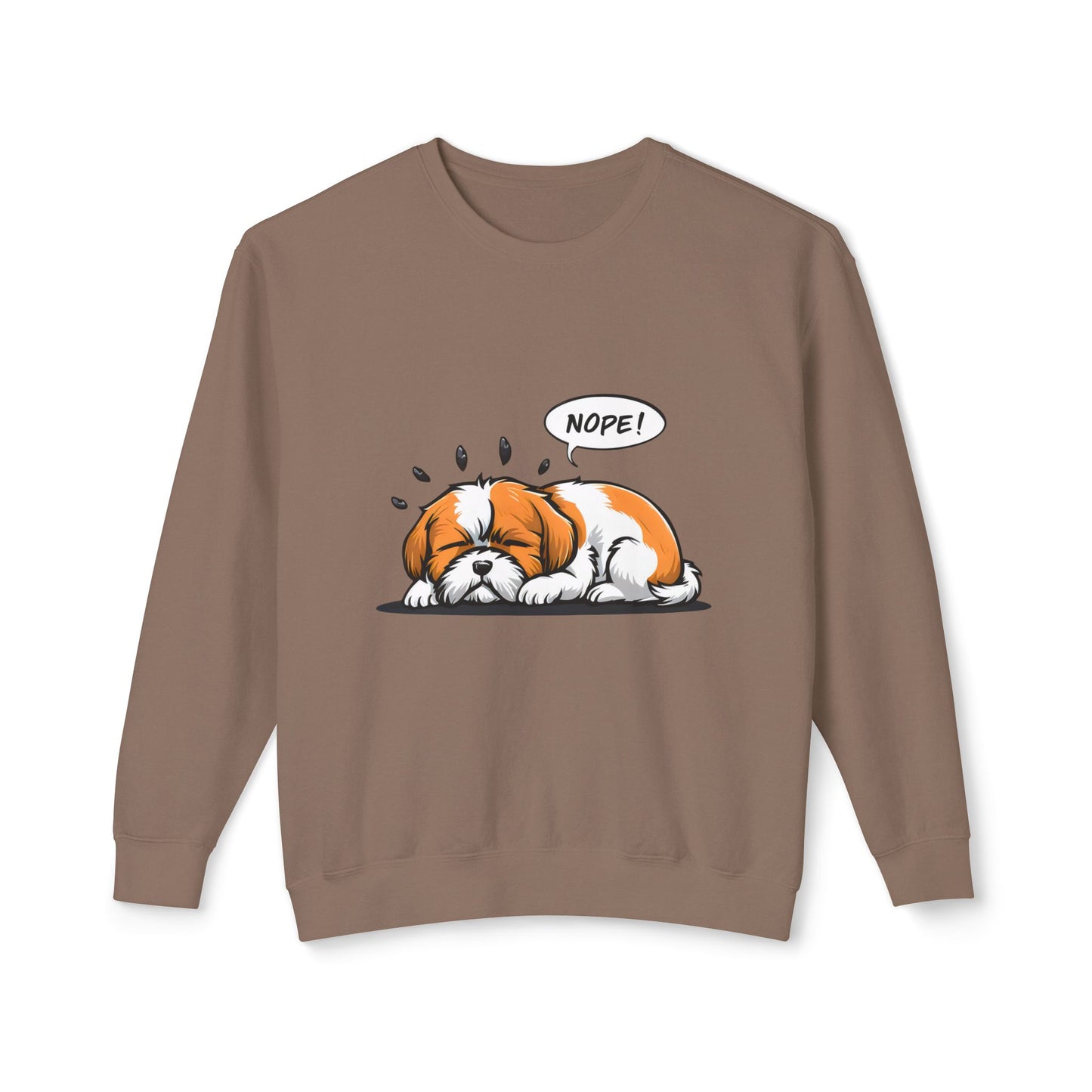 Cute Dog Cartoon Nope Meme Sweatshirt