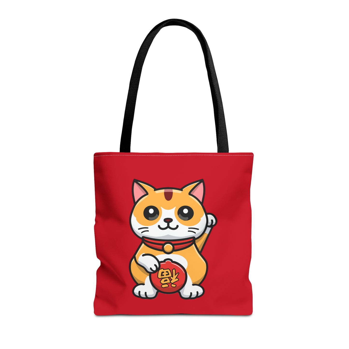 Cute Japanese Lucky Cat Cartoon Chinese New Year Tote Bag