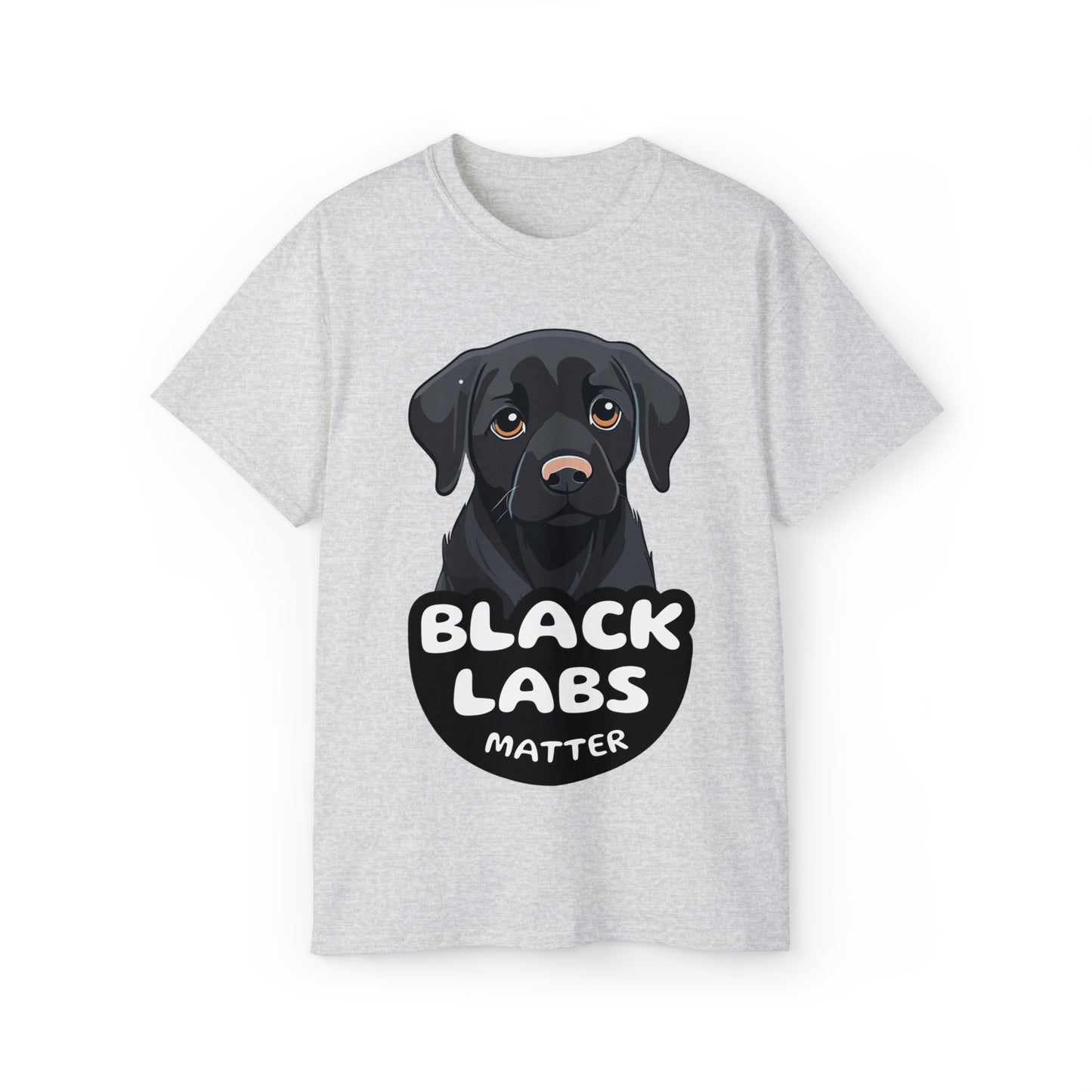 Cute Black Labs Matter Unisex Organic T-Shirt