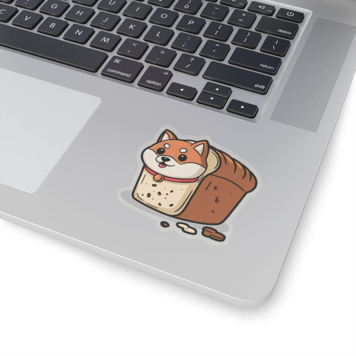 Cute Funny Dog Cartoon Shiba Bread Loaf Kiss-Cut Stickers