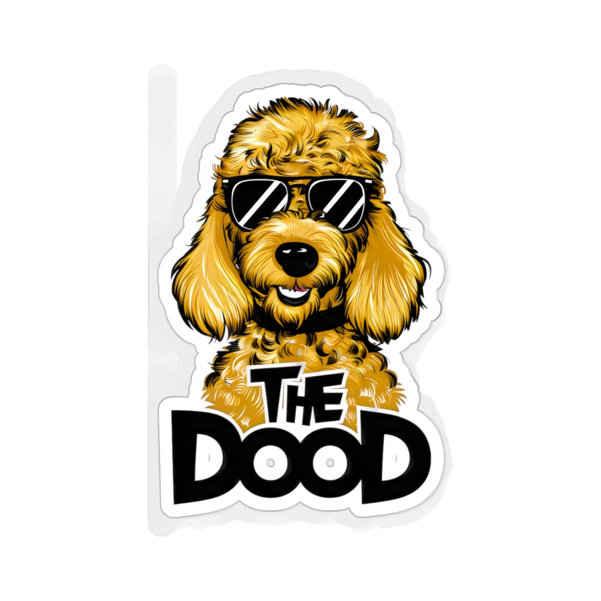 Cute Funny Dog Cartoon The Dood Kiss-cut Stickers