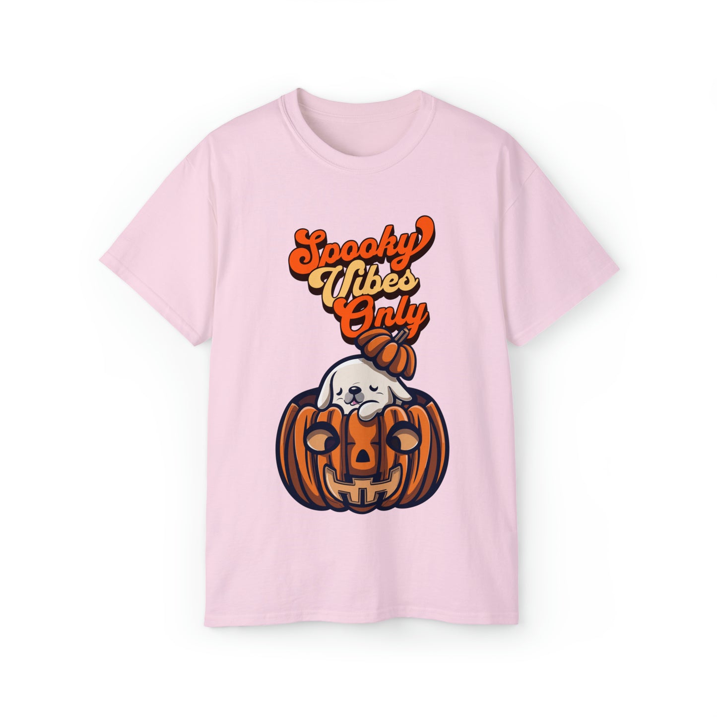 Cute Spooky Vibes Only Unisex Organic T-Shirt